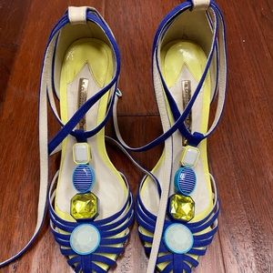 Sophia Webster BLUE strappy sandals 36.5